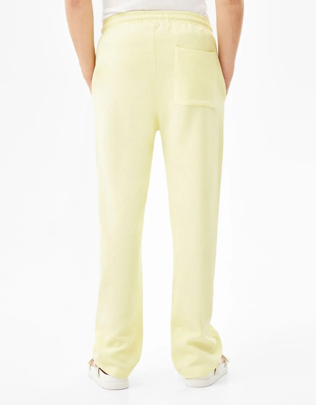 Wide Leg-Joggerhose mit Textur